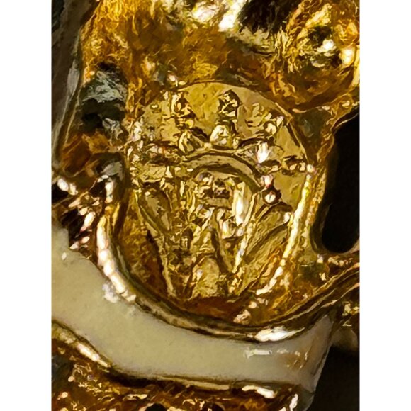 Hutton Wilkinson Mermaid Brooch Swarovski Crystal Red Coral Crown 3" 1990s Signe - Picture 9 of 10